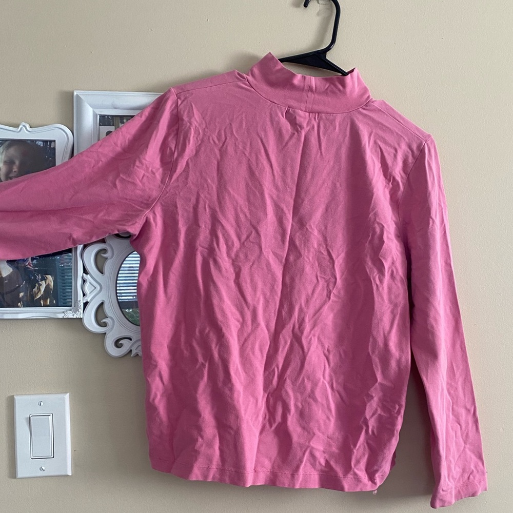 Large Comfy Pink turtle Neck Long Sleeve Shirt